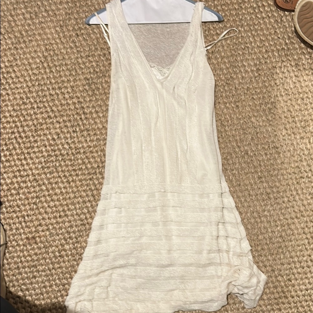 Nanette Lepore Cream Textured Dress